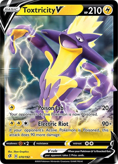 Image for Toxtricity V (SWSH02: Rebel Clash) (070/192) - Pokemon