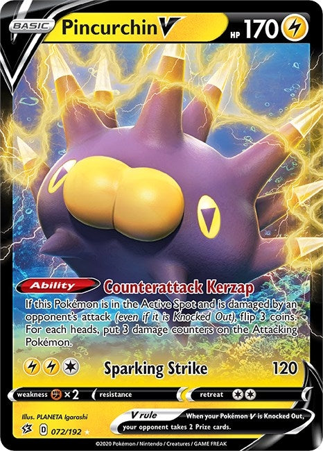 Image for Pincurchin V (SWSH02: Rebel Clash) (072/192) - Pokemon