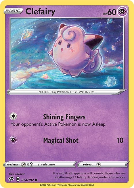 Image for Clefairy (SWSH02: Rebel Clash) (074/192) - Pokemon