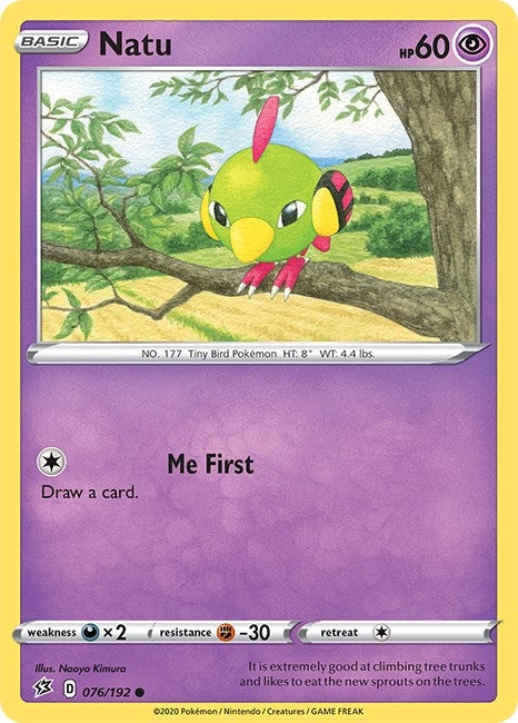 Image for Natu (SWSH02: Rebel Clash) (076/192) - Pokemon