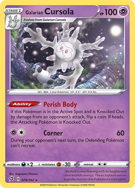 Image for Galarian Cursola (SWSH02: Rebel Clash) (079/192) - Pokemon
