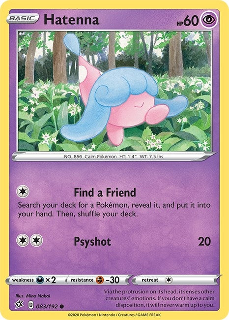 Image for Hatenna (SWSH02: Rebel Clash) (083/192) - Pokemon