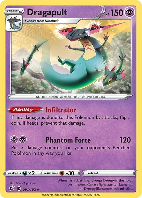 Image for Dragapult (SWSH02: Rebel Clash) (091/192) - Pokemon
