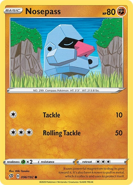 Image for Nosepass (SWSH02: Rebel Clash) (096/192) - Pokemon