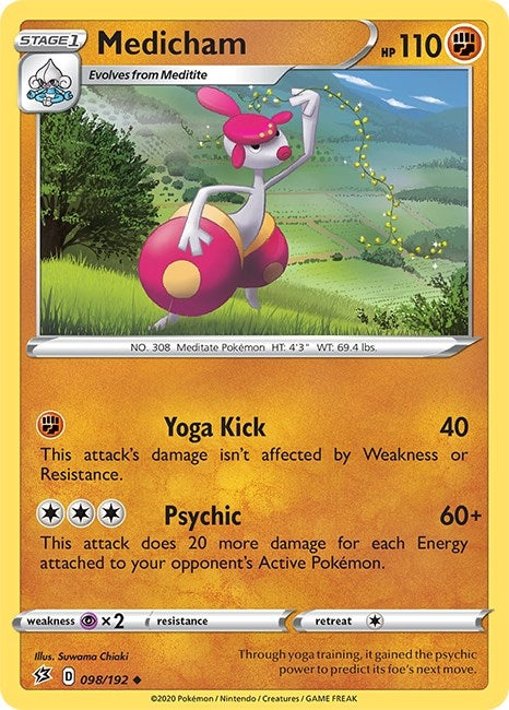 Image for Medicham (SWSH02: Rebel Clash) (098/192) - Pokemon