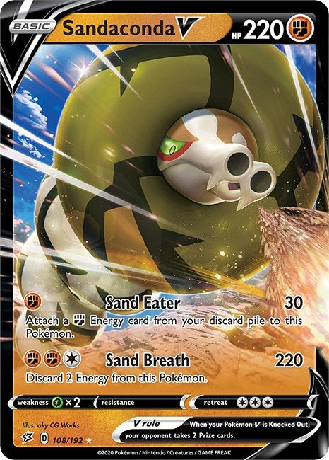 Image for Sandaconda V (SWSH02: Rebel Clash) (108/192) - Pokemon