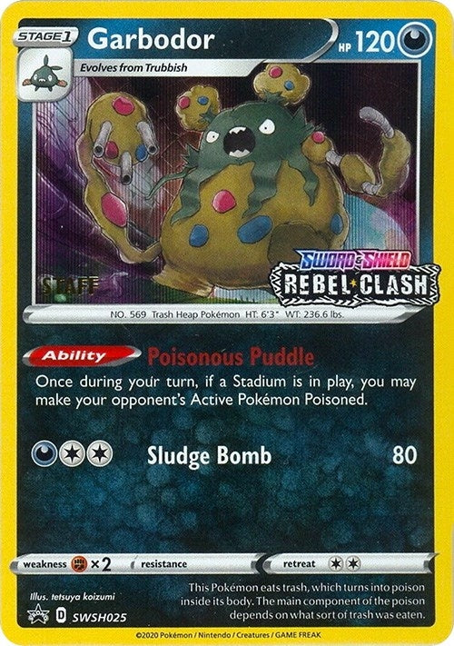 Image for Garbodor - SWSH025 (Prerelease) [Staff] (SWSH: Sword & Shield Promo Cards) (SWSH025) - Pokemon