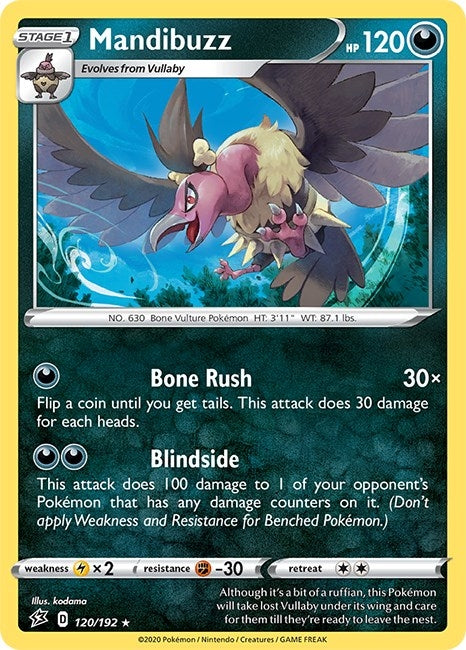 Image for Mandibuzz (SWSH02: Rebel Clash) (120/192) - Pokemon