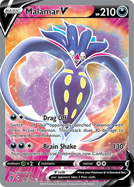 Image for Malamar V (Full Art) (SWSH02: Rebel Clash) (186/192) - Pokemon