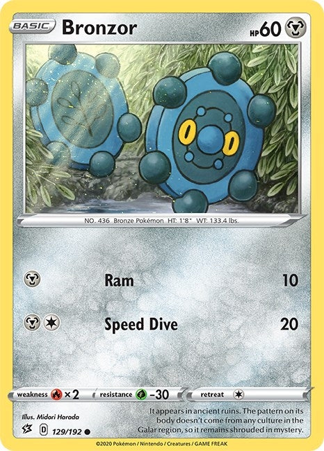 Image for Bronzor (SWSH02: Rebel Clash) (129/192) - Pokemon