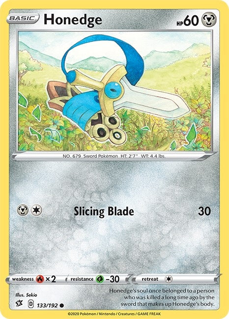 Image for Honedge (SWSH02: Rebel Clash) (133/192) - Pokemon