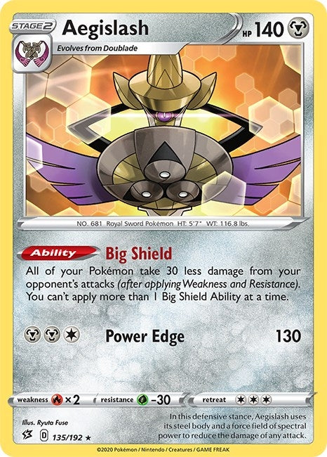 Image for Aegislash (SWSH02: Rebel Clash) (135/192) - Pokemon