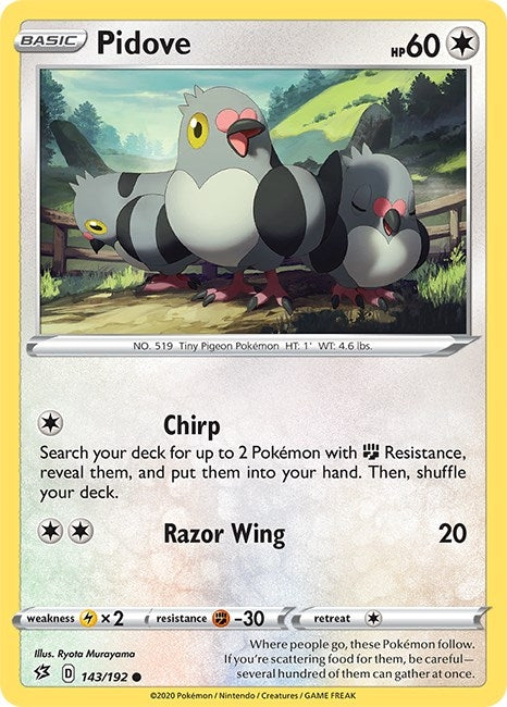 Image for Pidove (SWSH02: Rebel Clash) (143/192) - Pokemon