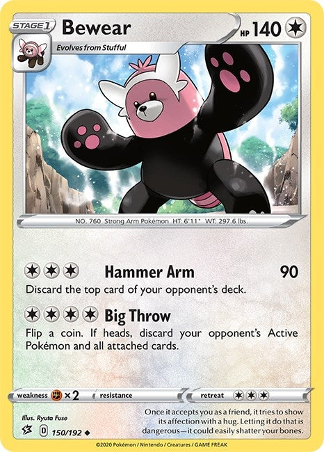 Image for Bewear (SWSH02: Rebel Clash) (150/192) - Pokemon