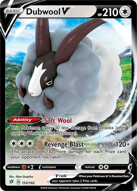 Image for Dubwool V (SWSH02: Rebel Clash) (153/192) - Pokemon