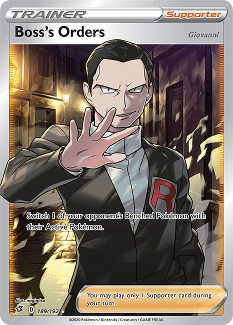 Image for Boss's Orders (Full Art) (SWSH02: Rebel Clash) (189/192) - Pokemon