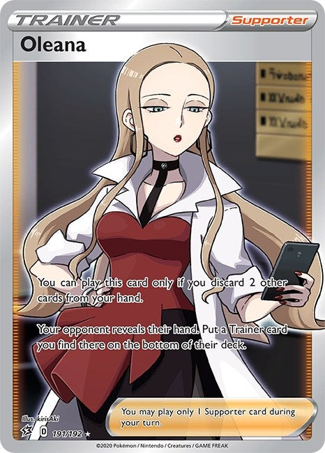 Image for Oleana (Full Art) (SWSH02: Rebel Clash) (191/192) - Pokemon