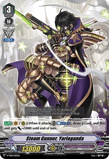 Image for Steam Gunner, Yarlaganda (RRR Foil) (V-TD10: Chronojet) (V-TD10/003EN) - Cardfight Vanguard
