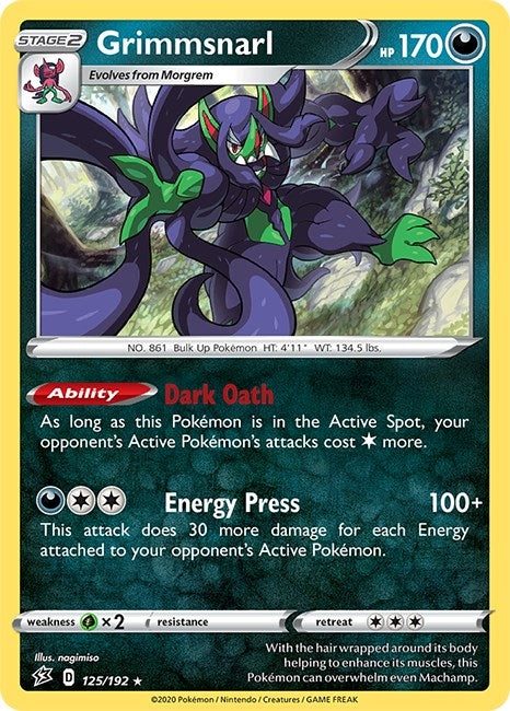Image for Grimmsnarl (Deck Exclusives) (125/192) - Pokemon