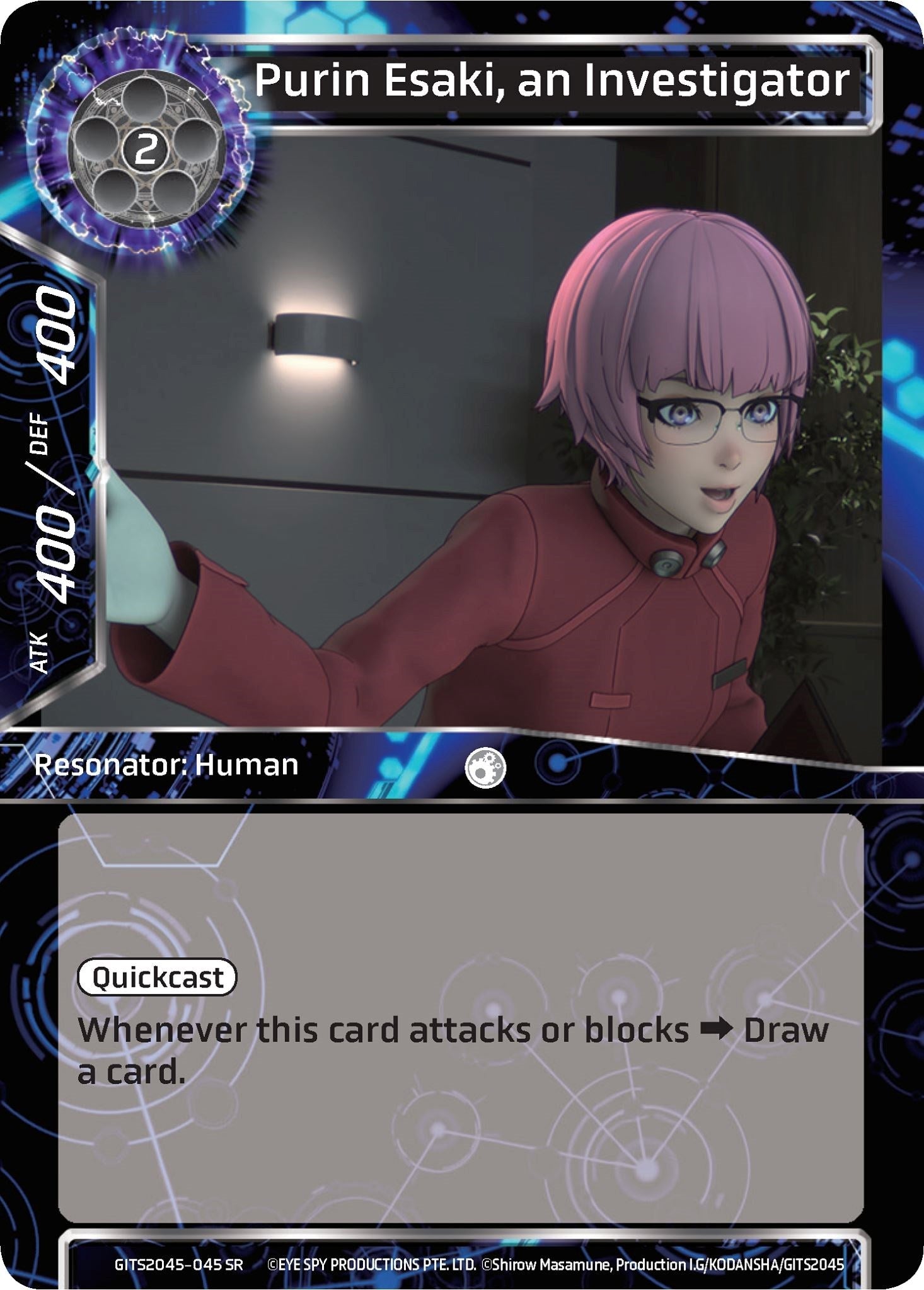 Image for Purin Esaki, an Investigator (Ghost in the Shell SAC_2045) (GITS2045-045) - Force of Will