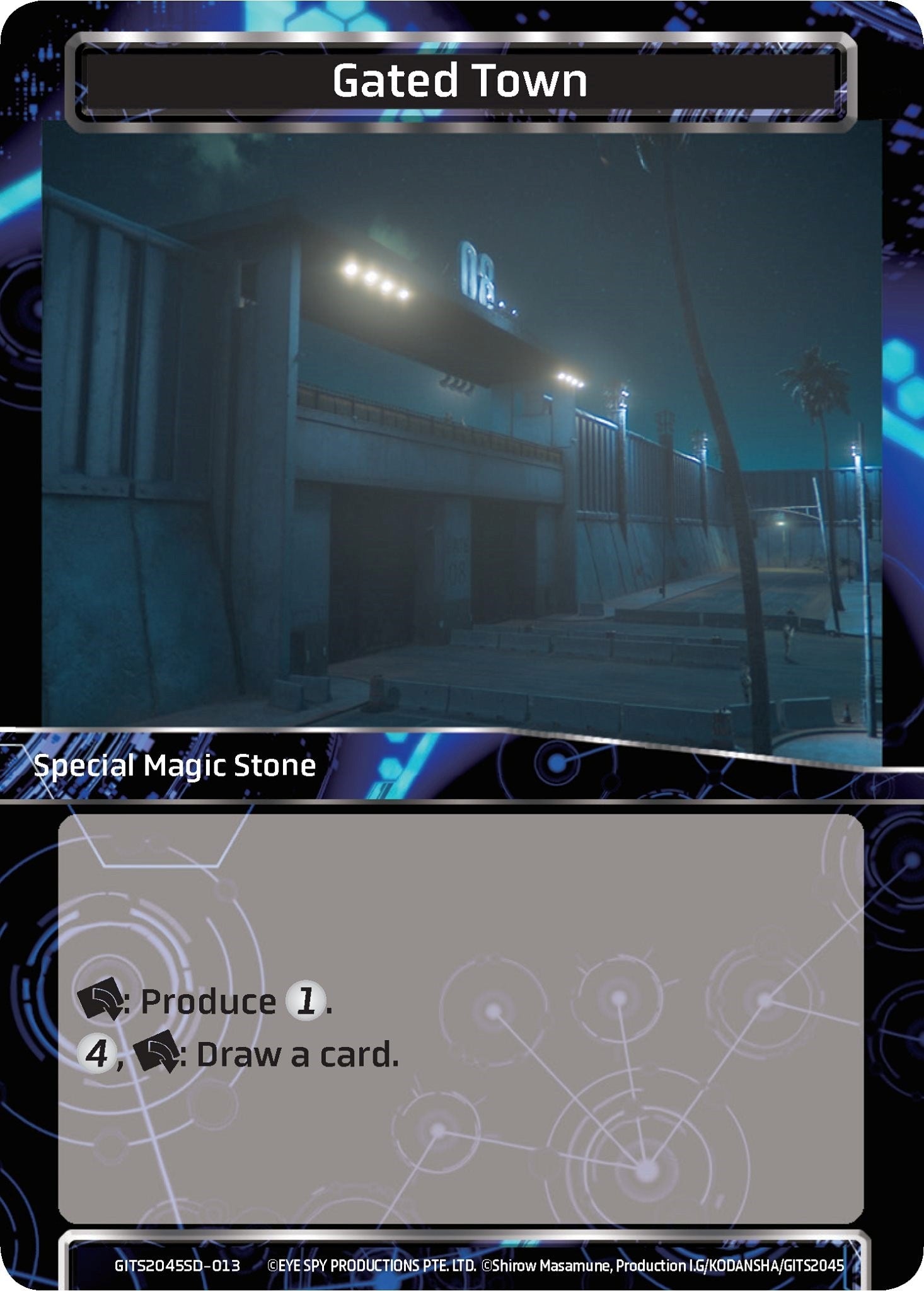 Image for Gated Town (Ghost in the Shell SAC_2045 Starter Deck) (GITS2045SD-013) - Force of Will