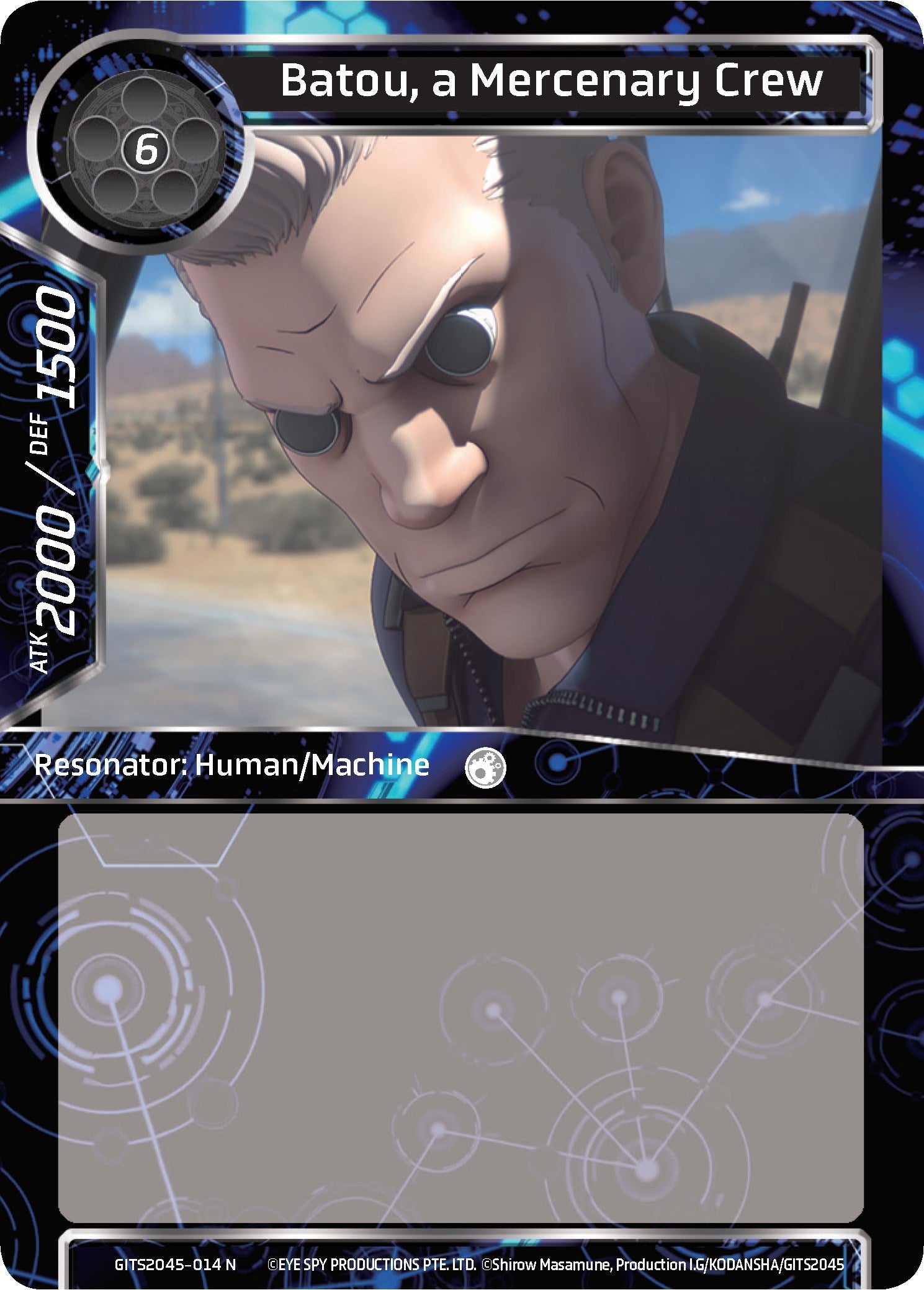 Image for Batou, a Mercenary Crew (Ghost in the Shell SAC_2045) (GITS2045-014) - Force of Will