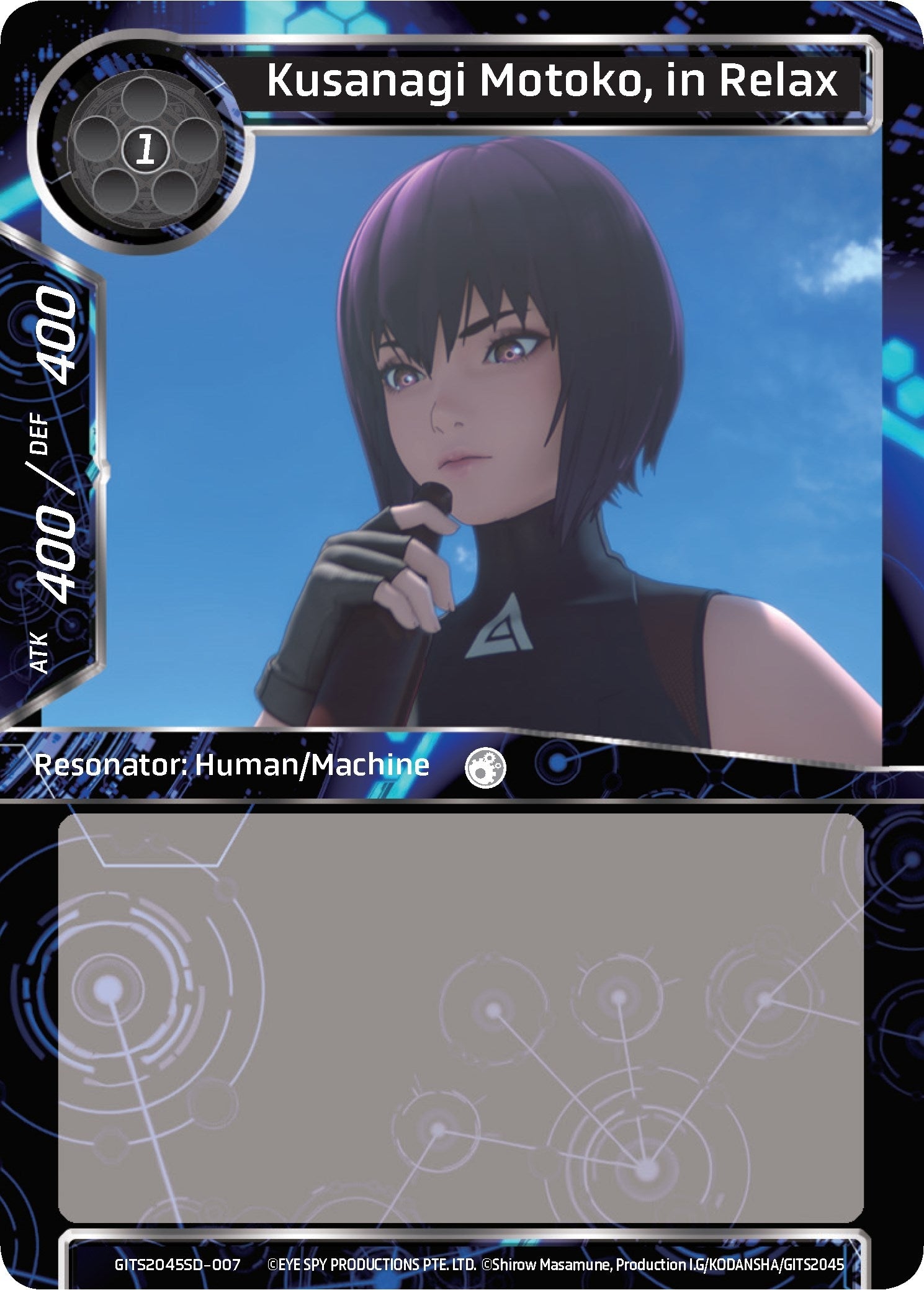 Image for Kusanagi Motoko, in Relax (Ghost in the Shell SAC_2045 Starter Deck) (GITS2045SD-007) - Force of Will