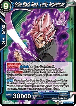 Image for Goku Black Rose, Lofty Aspirations (Rise of the Unison Warrior) (BT10-050) - Dragon Ball Super: Masters