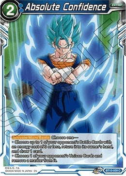 Image for Absolute Confidence (Rise of the Unison Warrior) (BT10-059) - Dragon Ball Super: Masters