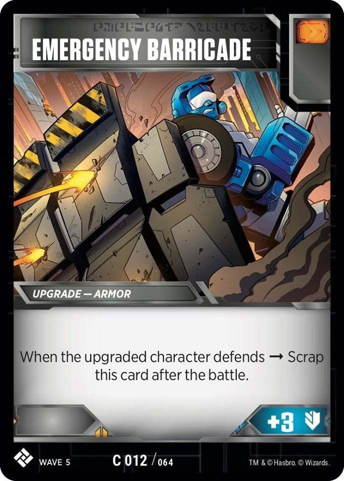Image for Emergency Barricade (Titan Masters Attack) (12) - Transformers TCG