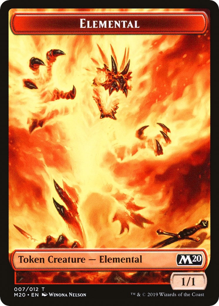 Image for Elemental // Satyr Double-Sided Token (Challenger 2020) (Unique and Miscellaneous Promos) (7 // 9) - Magic: The Gathering
