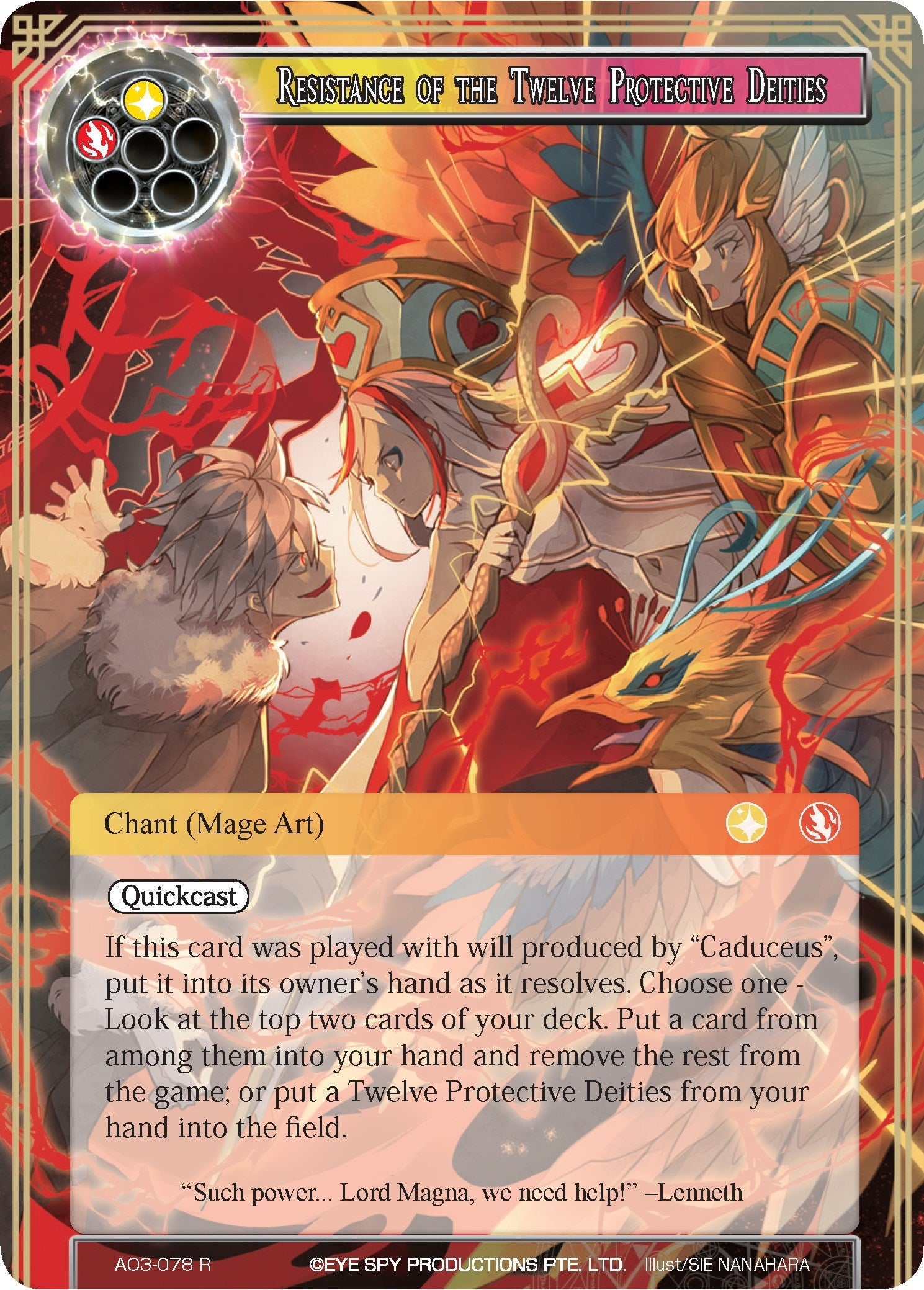 Image for Resistance of the Twelve Protective Deities (Alice Origin III) (AO3-078) - Force of Will