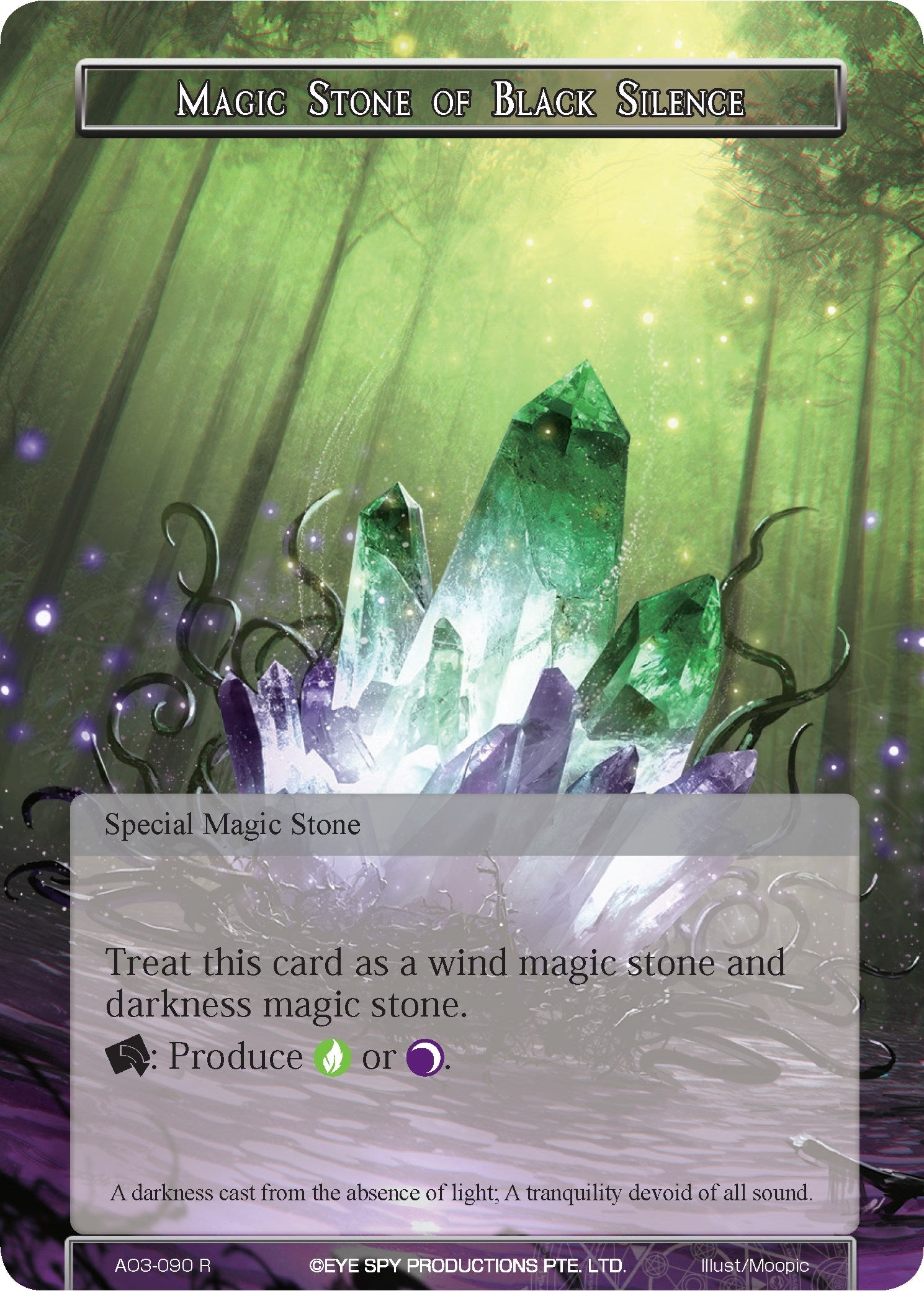 Image for Magic Stone of Black Silence (Alice Origin III) (AO3-090) - Force of Will