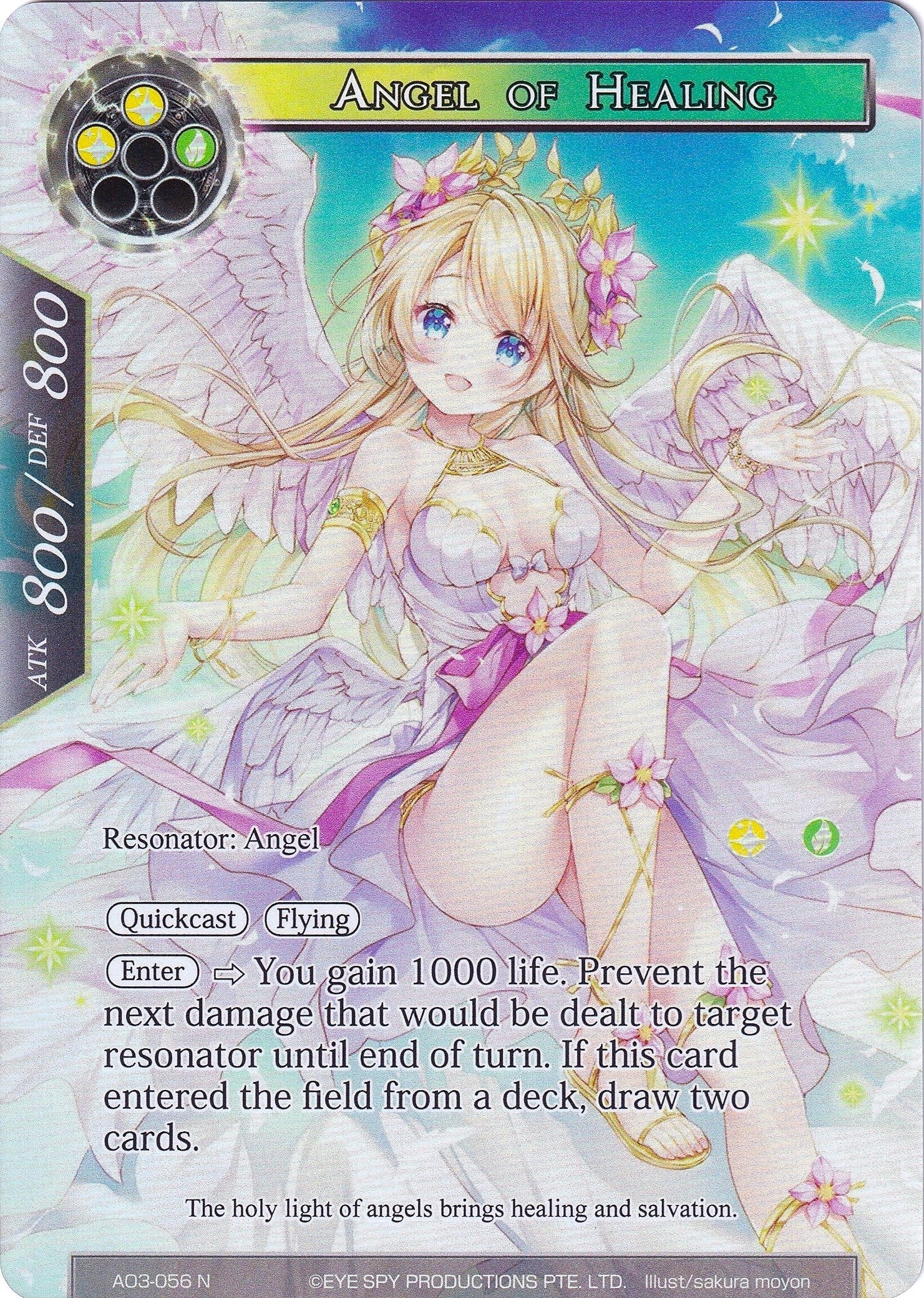 Image for Angel of Healing (Full Art) (Alice Origin III) (AO3-056) - Force of Will