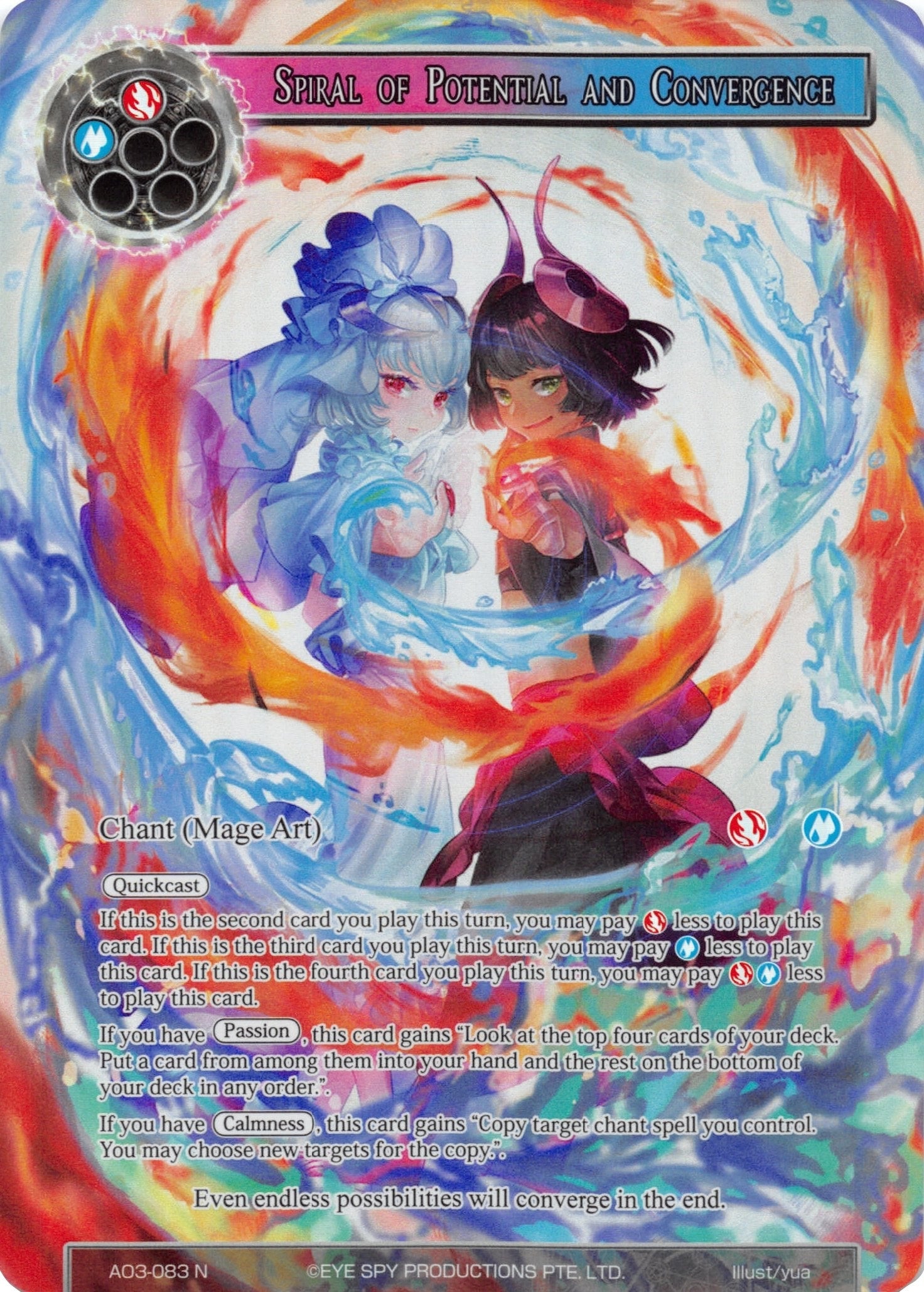 Image for Spiral of Potential and Convergence (Full Art) (Alice Origin III) (AO3-083) - Force of Will