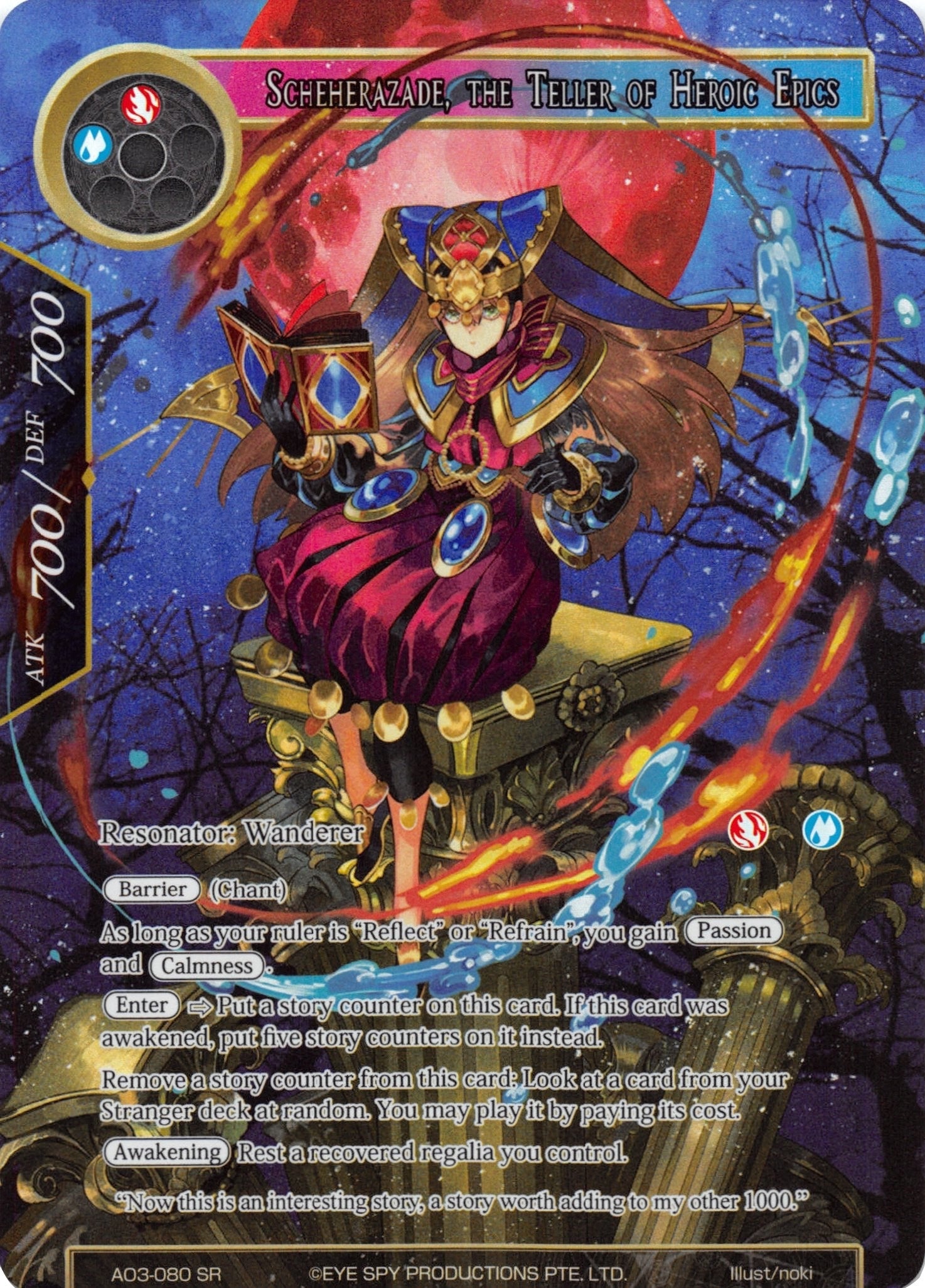 Image for Scheherazade, the Teller of Heroic Epics (Full Art) (Alice Origin III) (AO3-080) - Force of Will