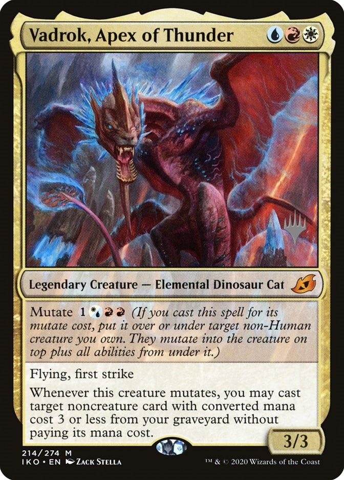 Image for Vadrok, Apex of Thunder (Promo Pack: Ikoria) (214) - Magic: The Gathering
