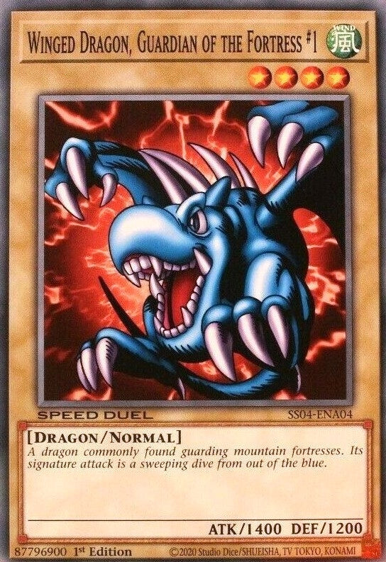 Image for Winged Dragon, Guardian of the Fortress #1 (Speed Duel Decks: Match of the Millennium) (SS04-ENA04) - YuGiOh