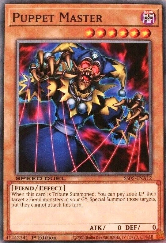 Image for Puppet Master (Speed Duel Decks: Twisted Nightmares) (SS05-ENA12) - YuGiOh