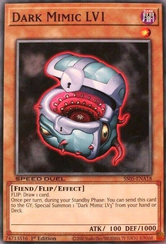 Image for Dark Mimic LV1 (Speed Duel Decks: Twisted Nightmares) (SS05-ENA18) - YuGiOh