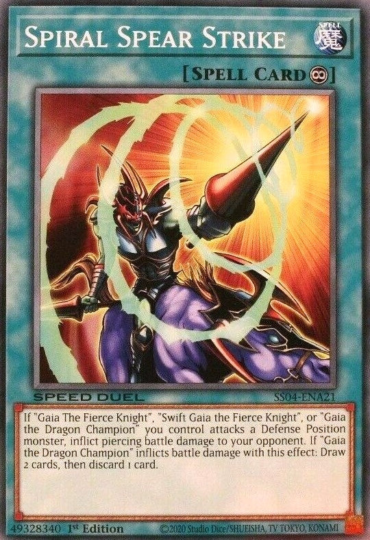 Image for Spiral Spear Strike (Speed Duel Decks: Match of the Millennium) (SS04-ENA21) - YuGiOh