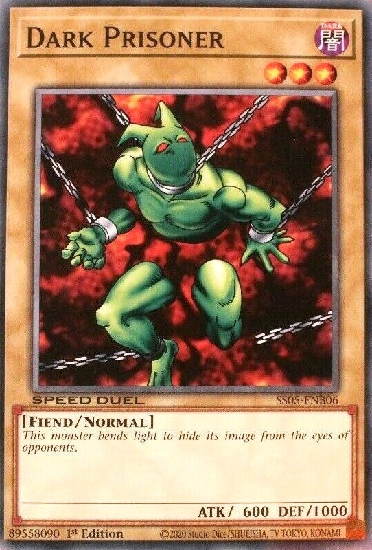 Image for Dark Prisoner (Speed Duel Decks: Twisted Nightmares) (SS05-ENB06) - YuGiOh