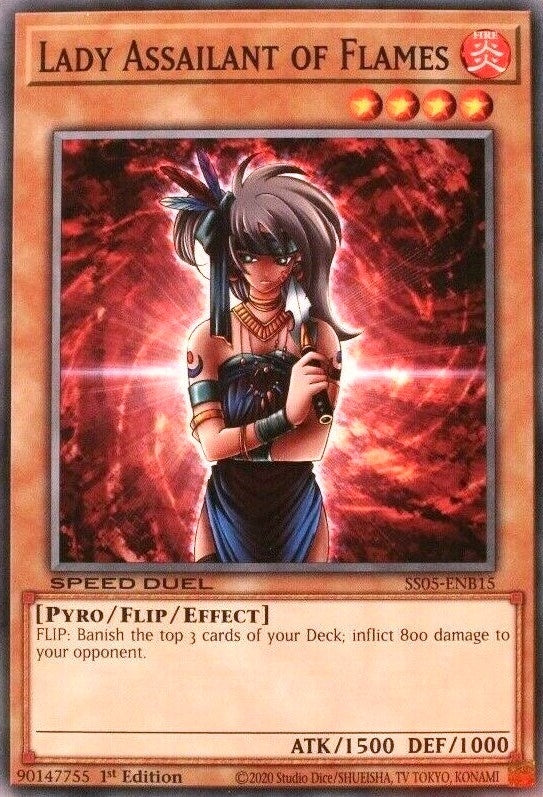 Image for Lady Assailant of Flames (Speed Duel Decks: Twisted Nightmares) (SS05-ENB15) - YuGiOh