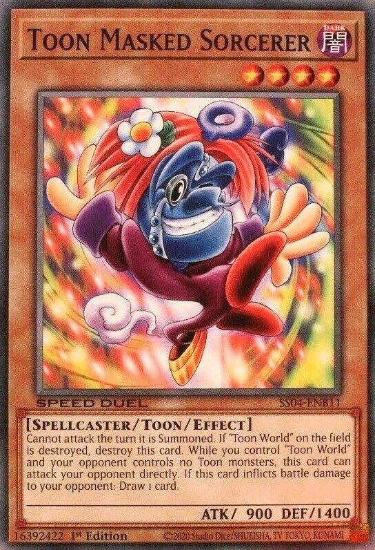 Image for Toon Masked Sorcerer (Speed Duel Decks: Match of the Millennium) (SS04-ENB11) - YuGiOh