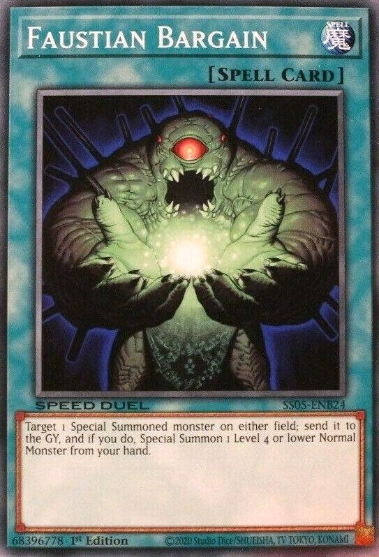 Image for Faustian Bargain (Speed Duel Decks: Twisted Nightmares) (SS05-ENB24) - YuGiOh