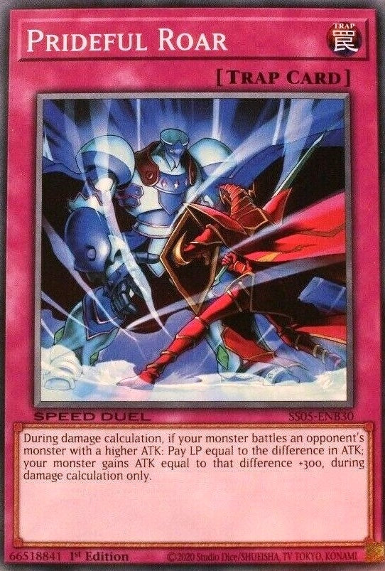 Image for Prideful Roar (Speed Duel Decks: Twisted Nightmares) (SS05-ENB30) - YuGiOh