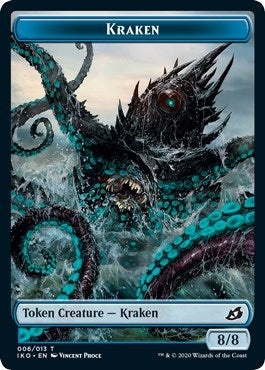 Image for Kraken // Human Soldier (004) Double-Sided Token (Ikoria: Lair of Behemoths) (6 // 4) - Magic: The Gathering