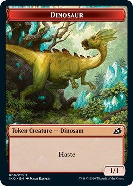 Image for Dinosaur // Human Soldier (003) Double-Sided Token (Ikoria: Lair of Behemoths) (8 // 3) - Magic: The Gathering