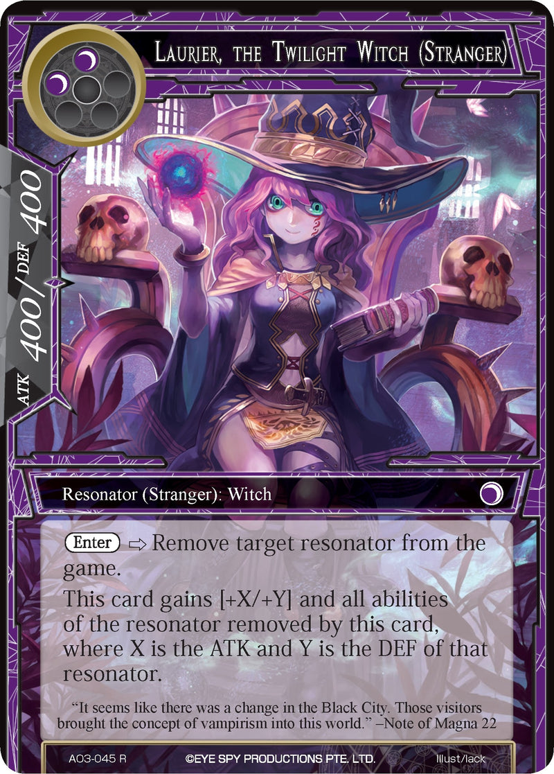 Image for Laurier, the Twilight Witch (Stranger) (Alice Origin III) (AO3-045) - Force of Will