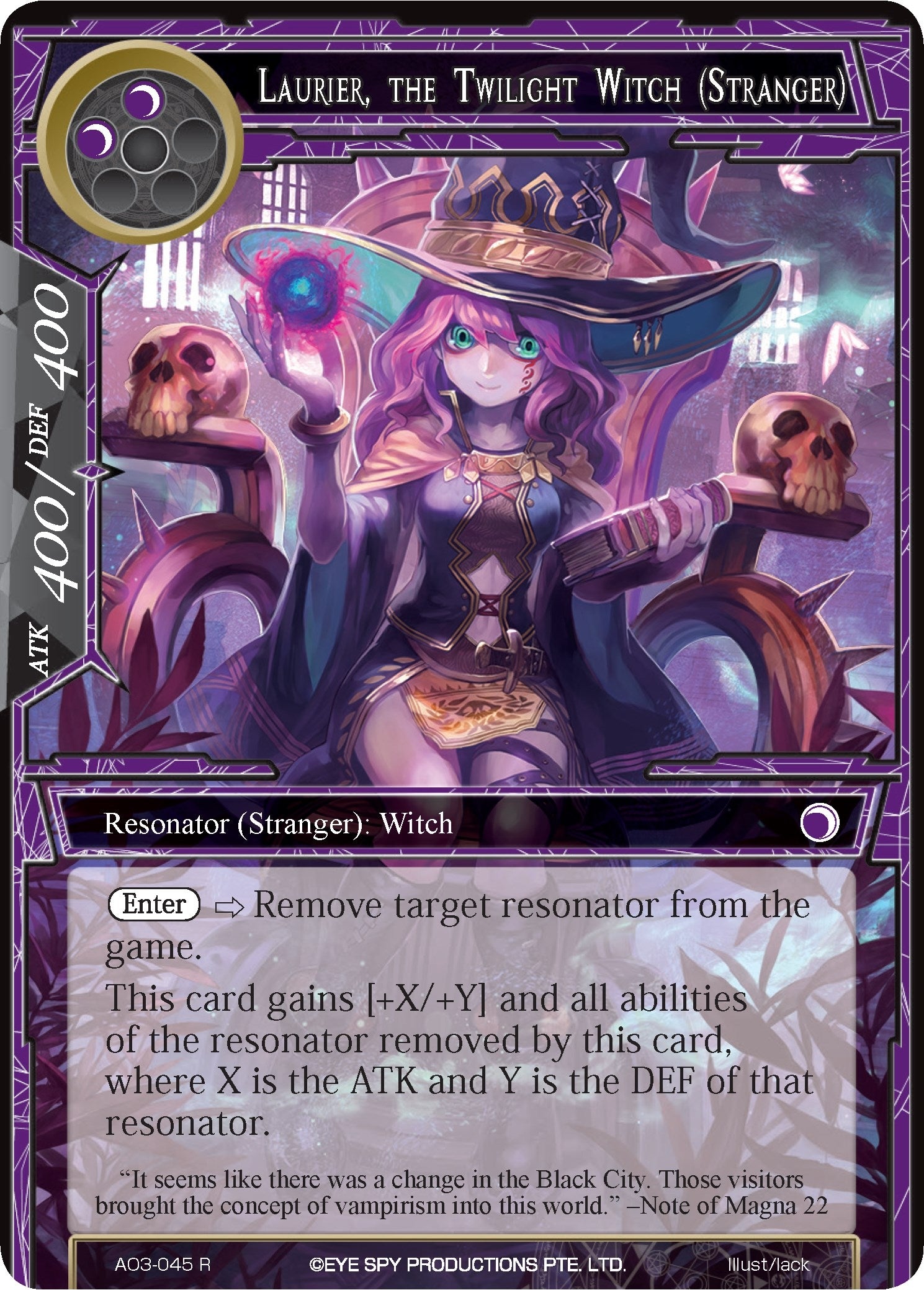 Image for Laurier, the Twilight Witch (Stranger) (Alice Origin III) (AO3-045) - Force of Will